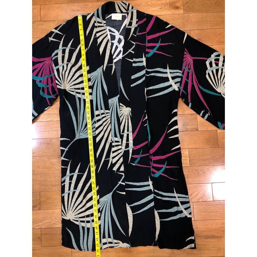 Maeve Anthropologie Kira Long Open Kimono Jacket Duster Size M/L - Picture 7 of 10